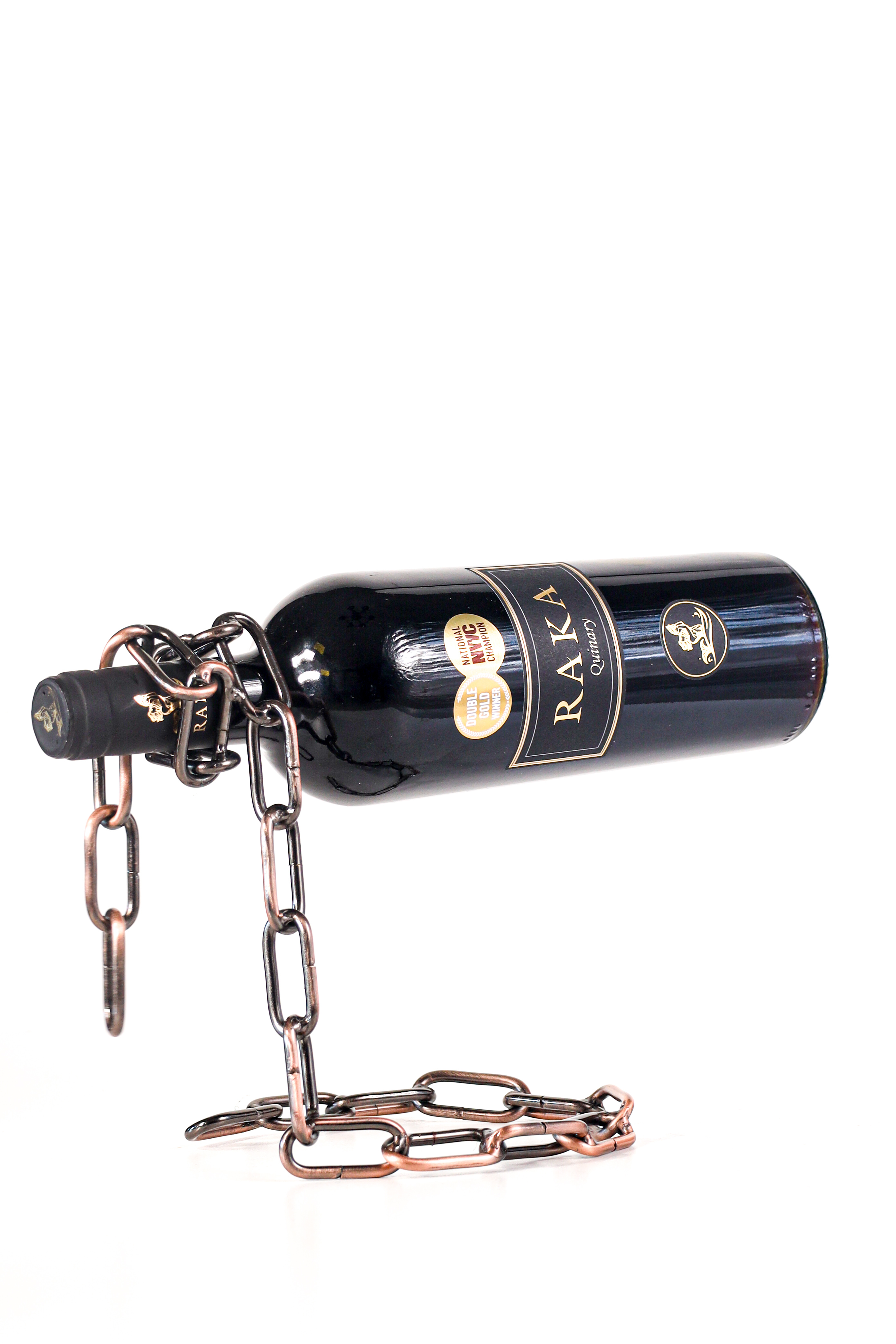 Suspension chain bottle holder