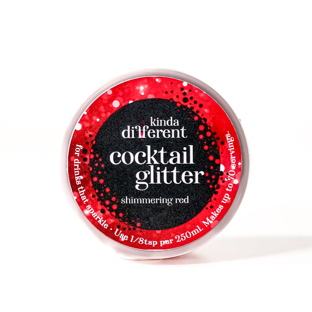 Cocktail Glitter Shimmering Red