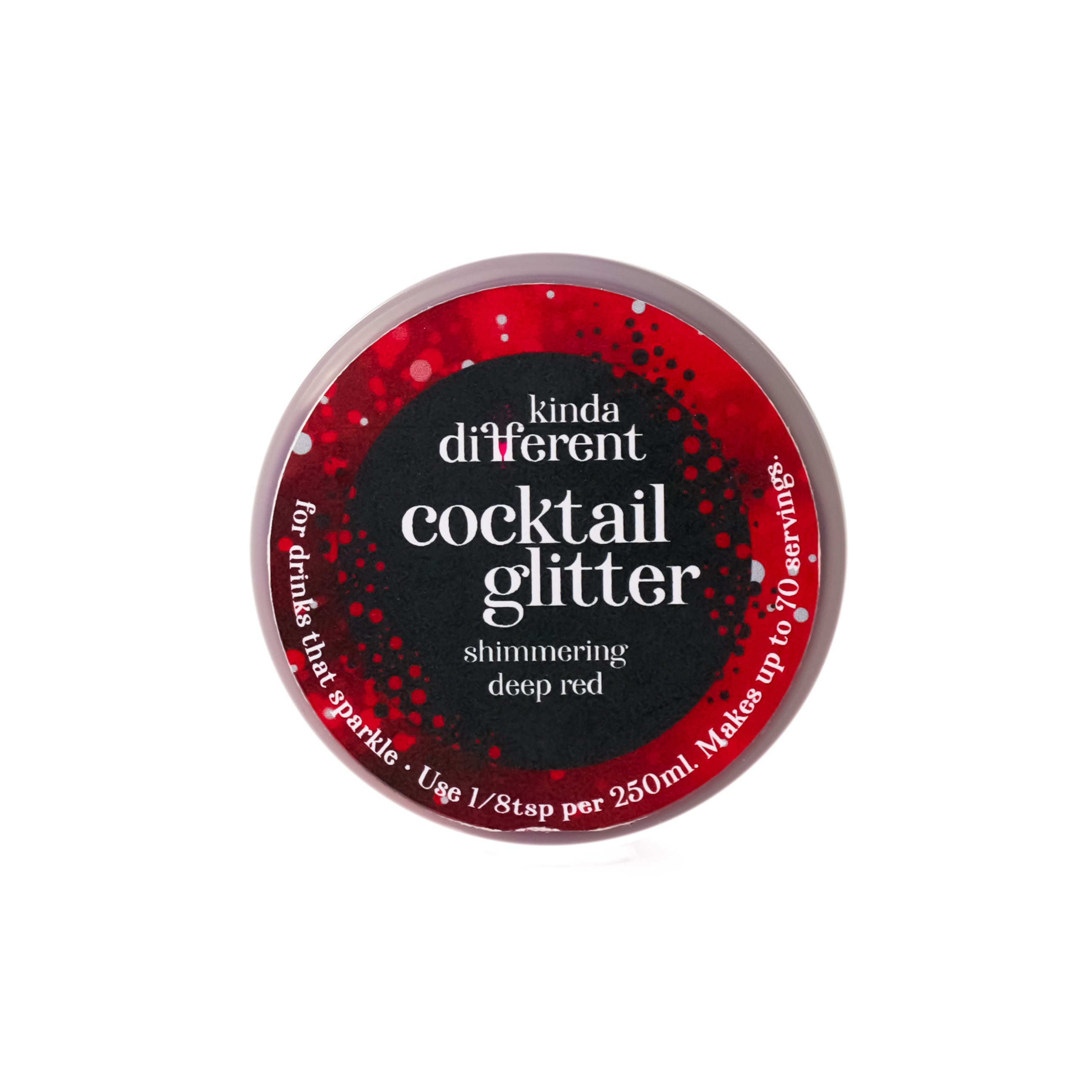 Cocktail Glitter - Shimmering Deep Red