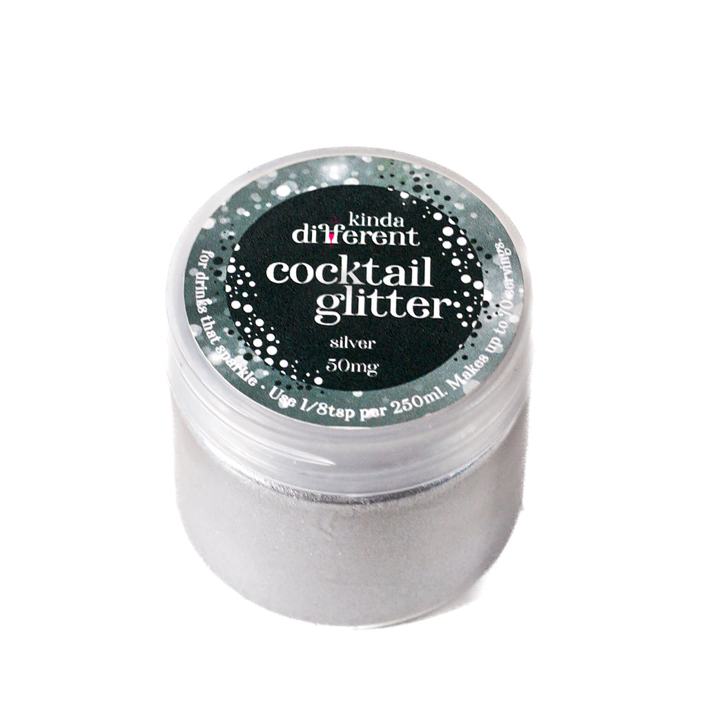 Cocktail Glitter Shimmering Silver 50 gram