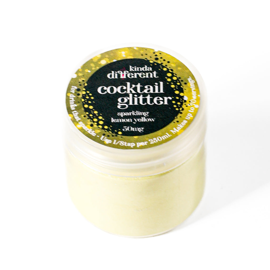 Cocktail Glitter Sparkling Lemon Yellow 50 gram