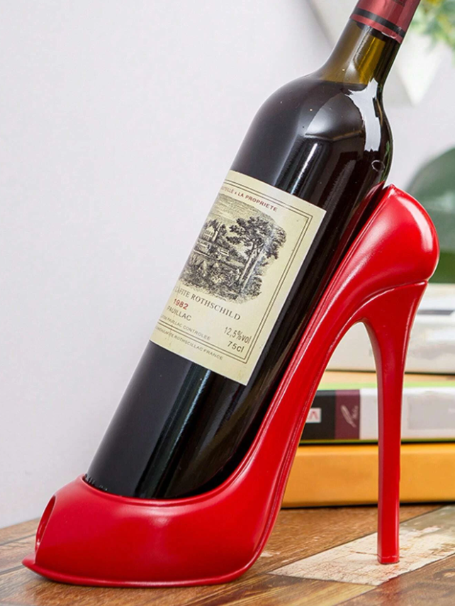 Red High Heel Wine Bottle Holder