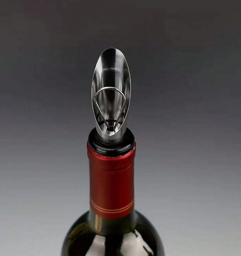 Wine Opener Gift Set With Stainless Steel Corkscrew, Wine Stopper And Wine Aerator