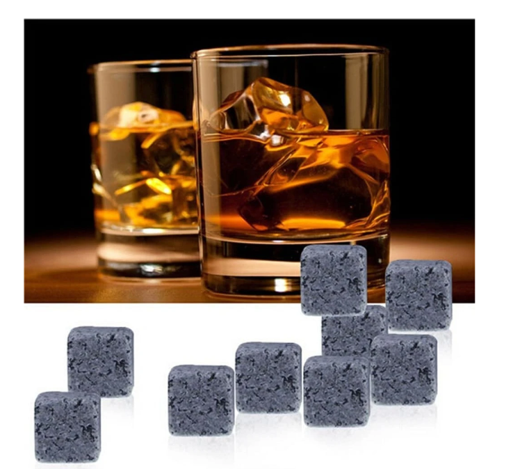 9pcs  Wine or Whisky Granite Ice Stones