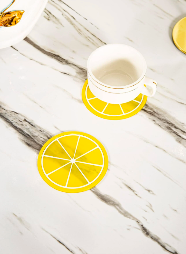 Lemon Design Coaster (4pcs )