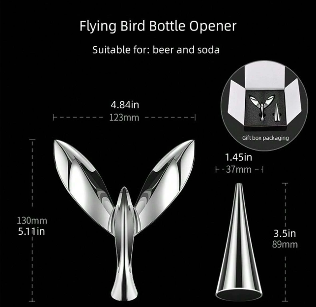 Stylish Balancing Bird Bottle Opener