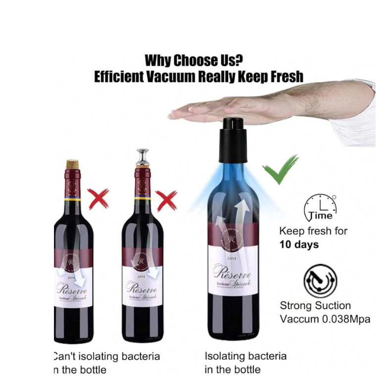 Vacuum Sealer Wine Stopper