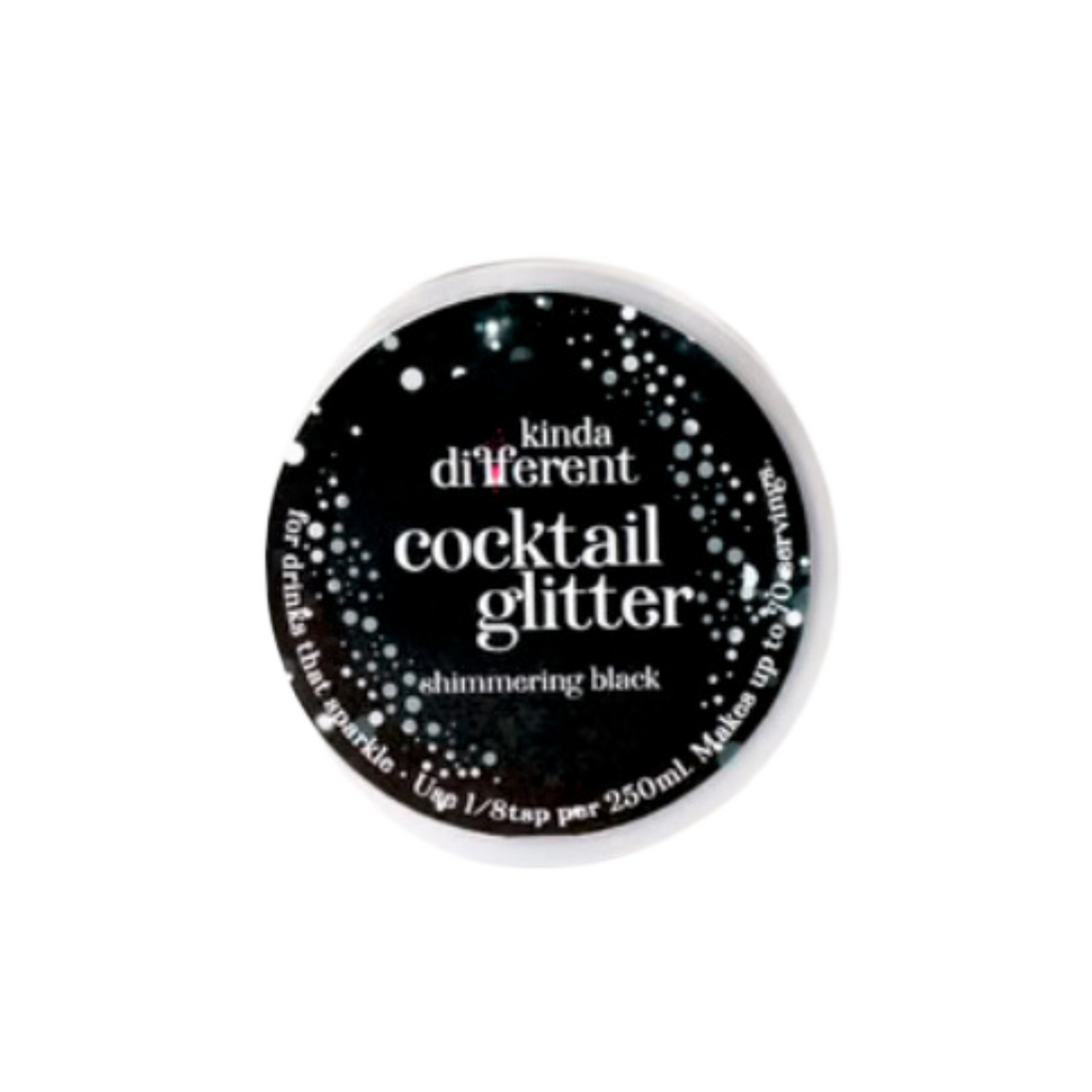 Cocktail Glitter Shimmering Black