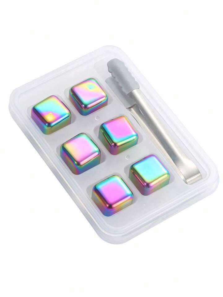 Stainless Steel Quick-Freeze Metal Ice Cube Set